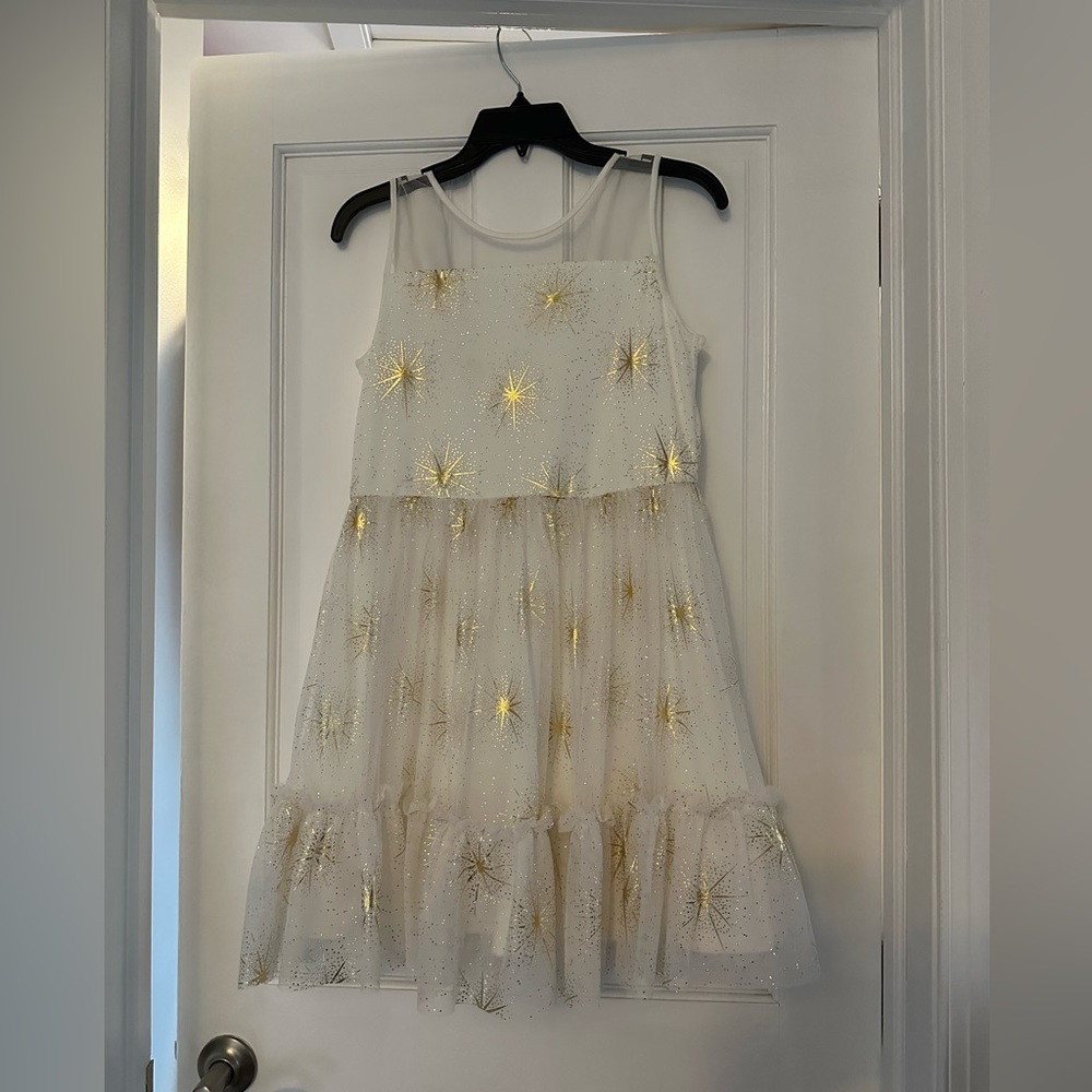 Gold and white girls size 16